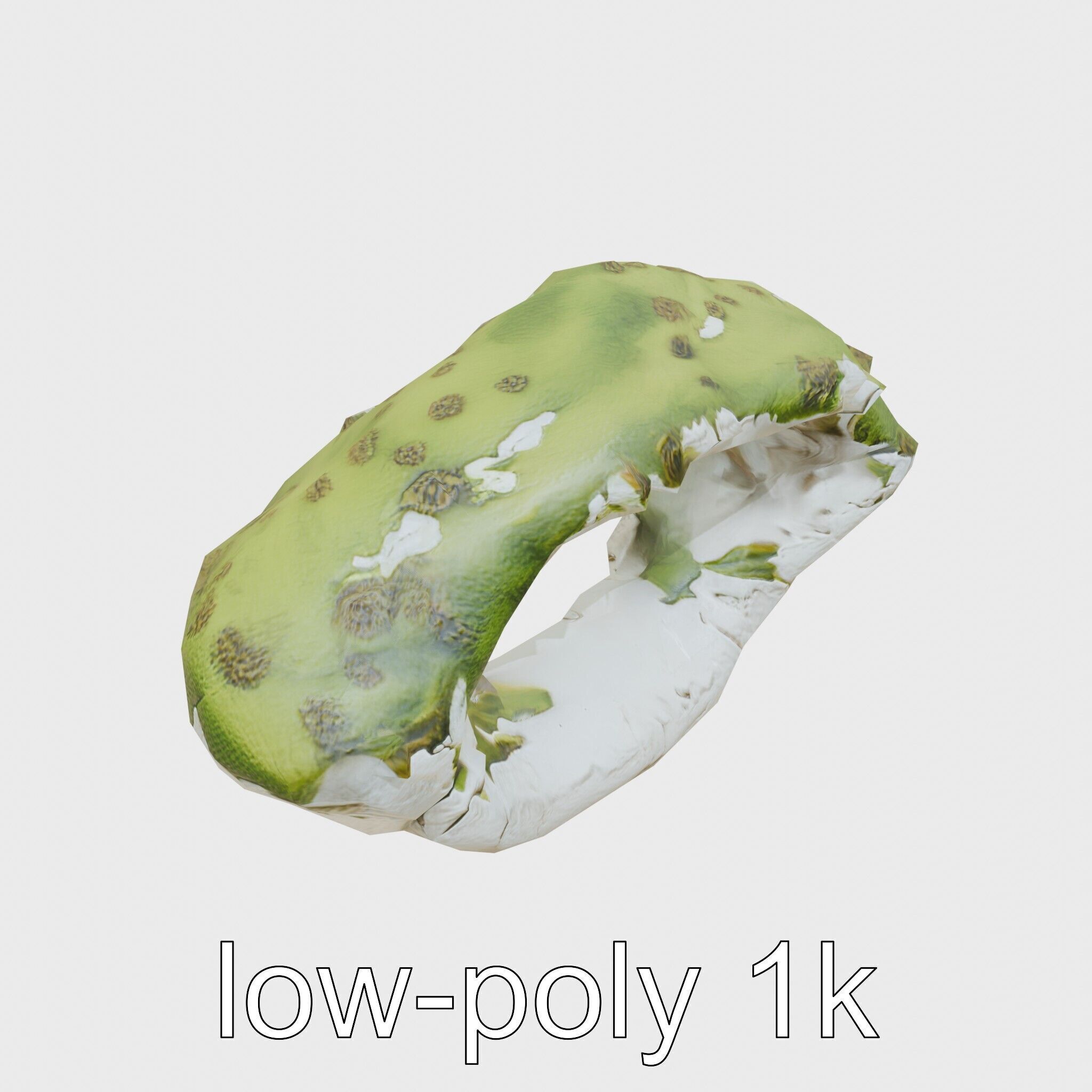 Moss-Covered Mystical Hollow Stone model pack Low-poly 3D model_13