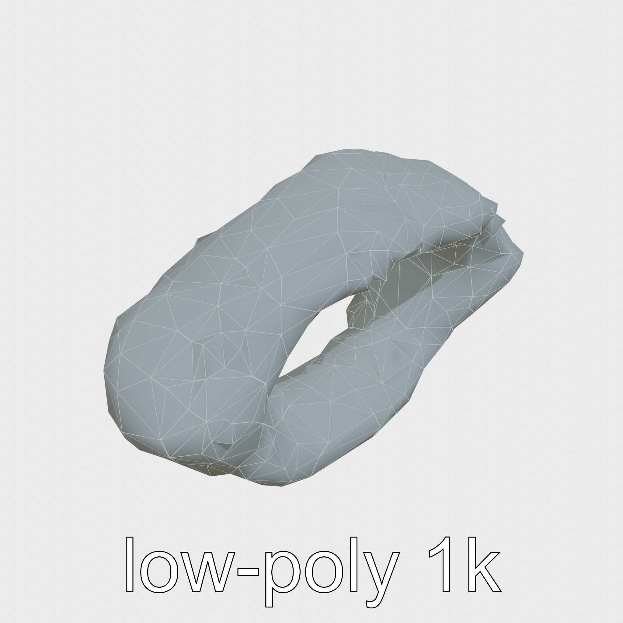 Moss-Covered Mystical Hollow Stone model pack Low-poly 3D model_23