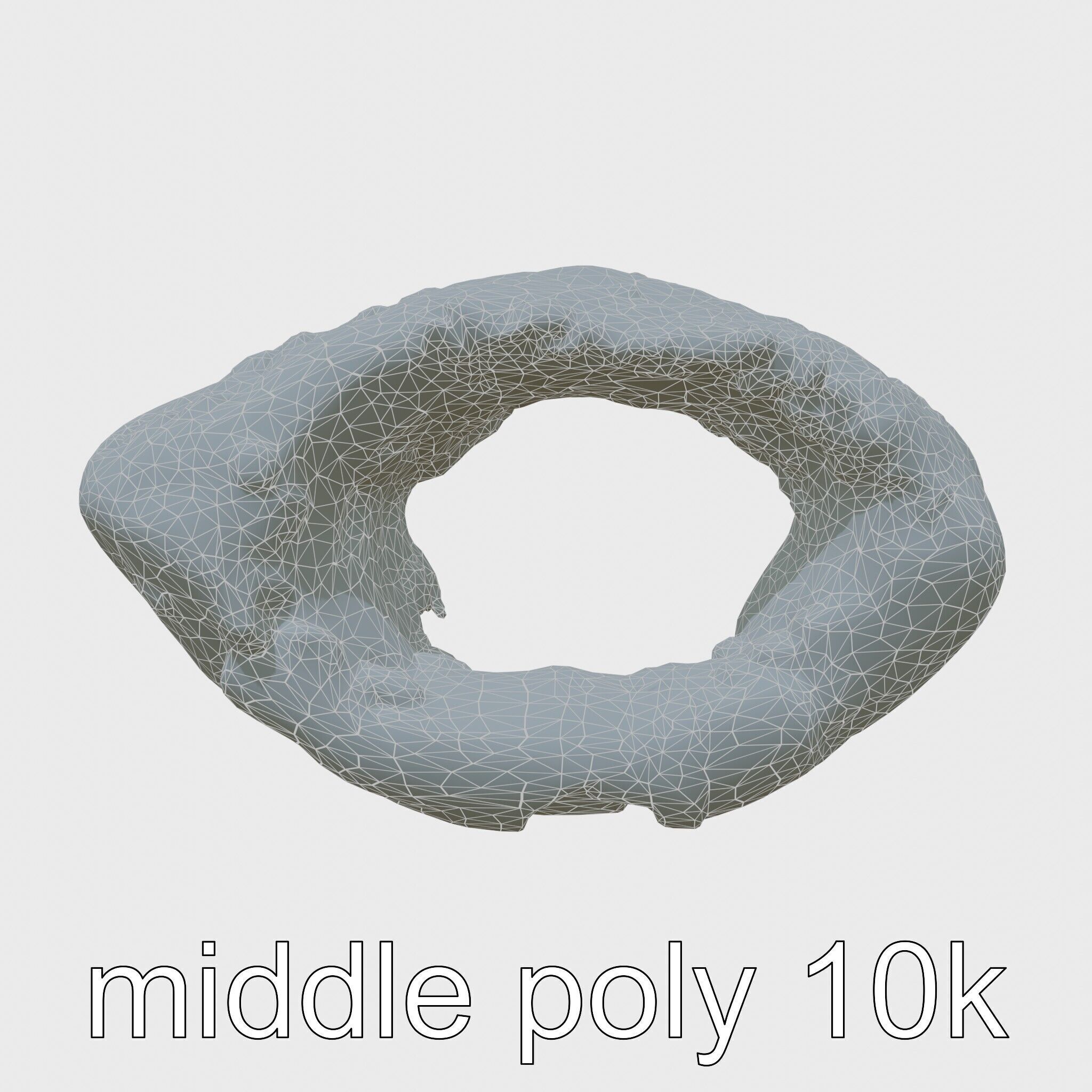 Moss-Covered Mystical Hollow Stone model pack Low-poly 3D model_18