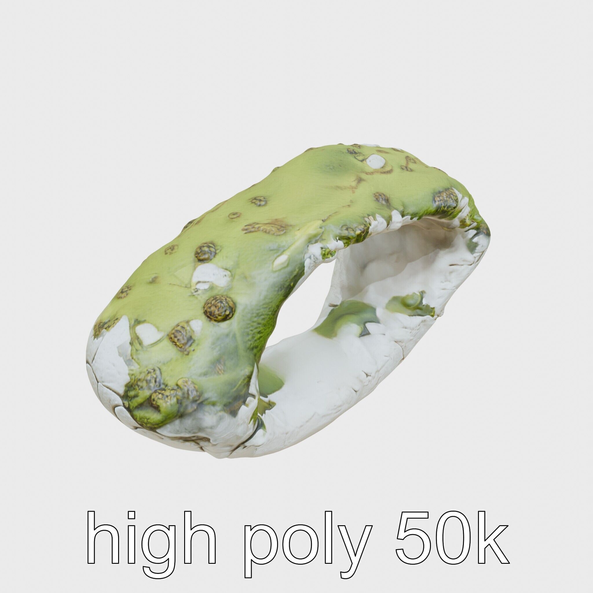 Moss-Covered Mystical Hollow Stone model pack Low-poly 3D model_27