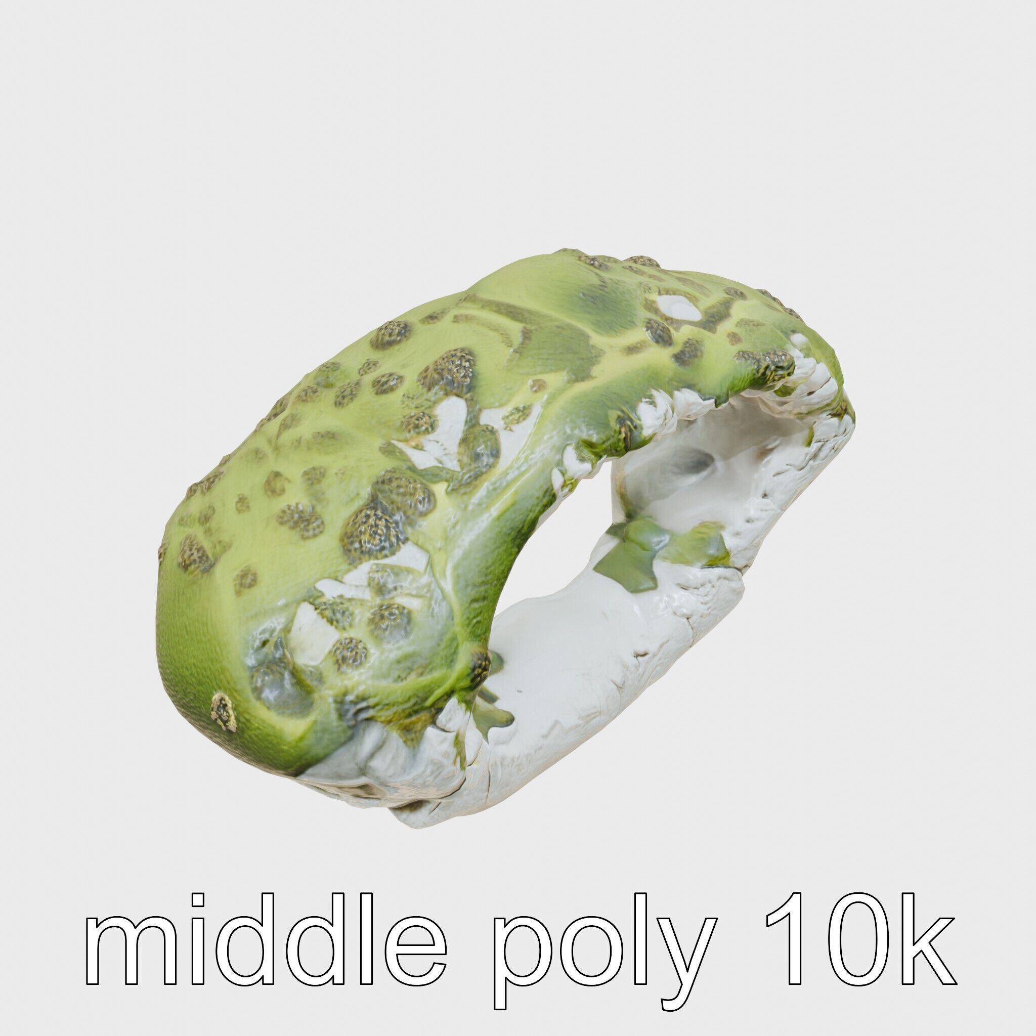 Moss-Covered Mystical Hollow Stone model pack Low-poly 3D model_12