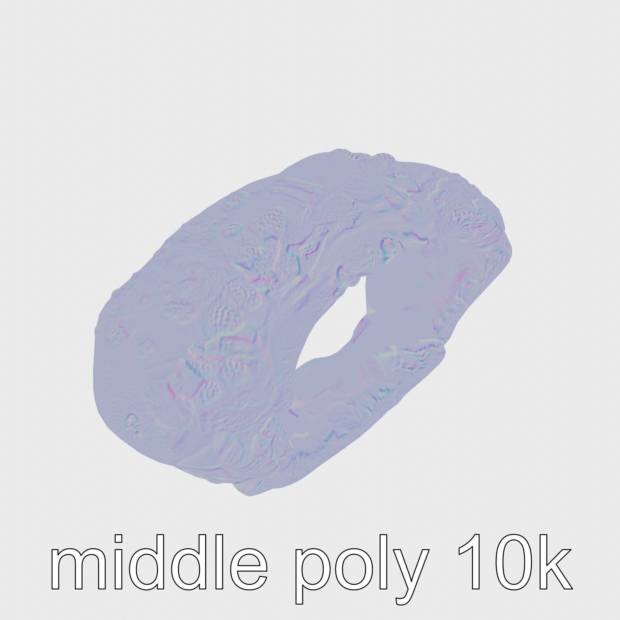 Moss-Covered Mystical Hollow Stone model pack Low-poly 3D model_26