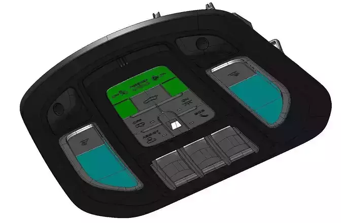 Overhead Console 3D Model  CATIA V5 und STEP