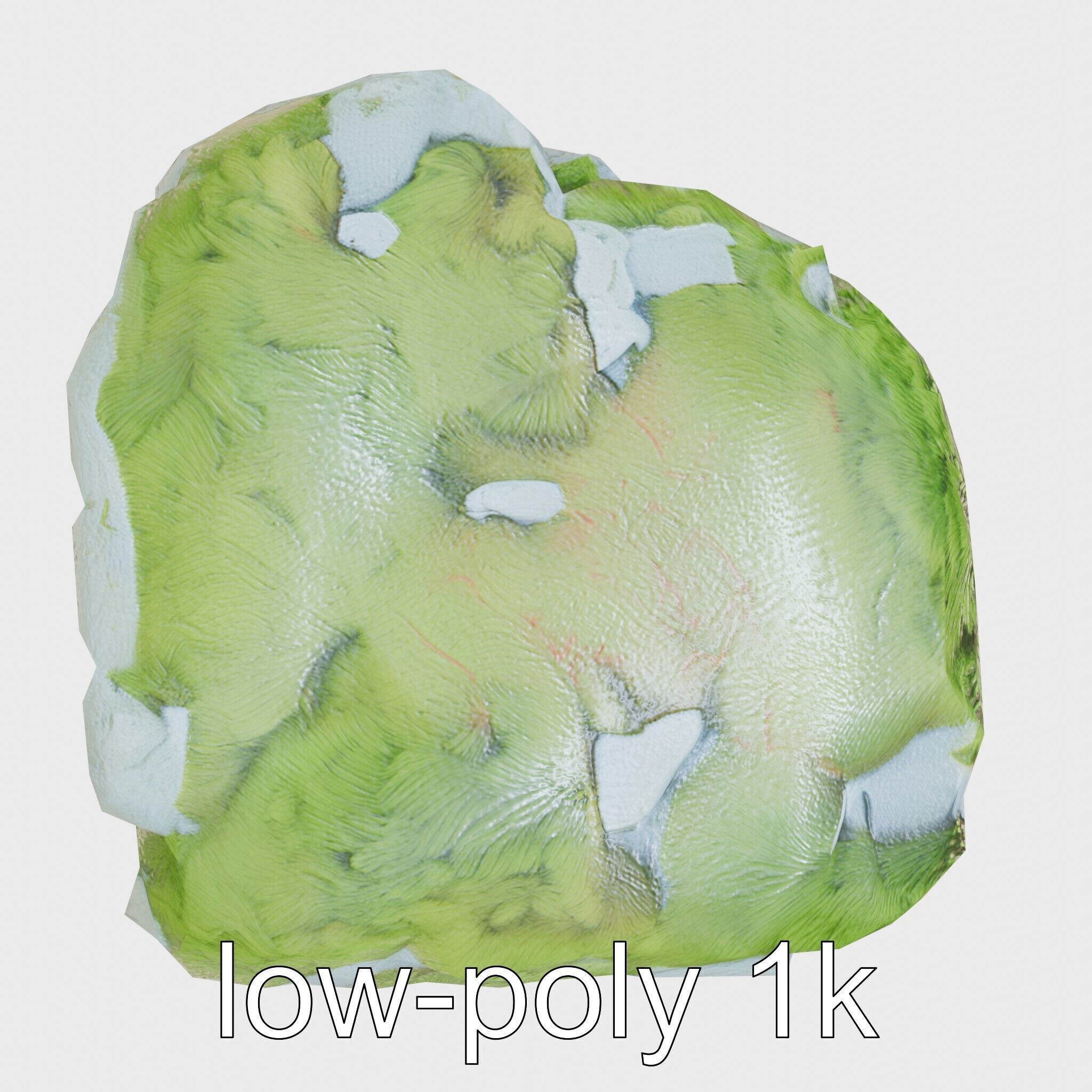 Moss-Covered Stone Forest Environment model pack Low-poly 3D model_7