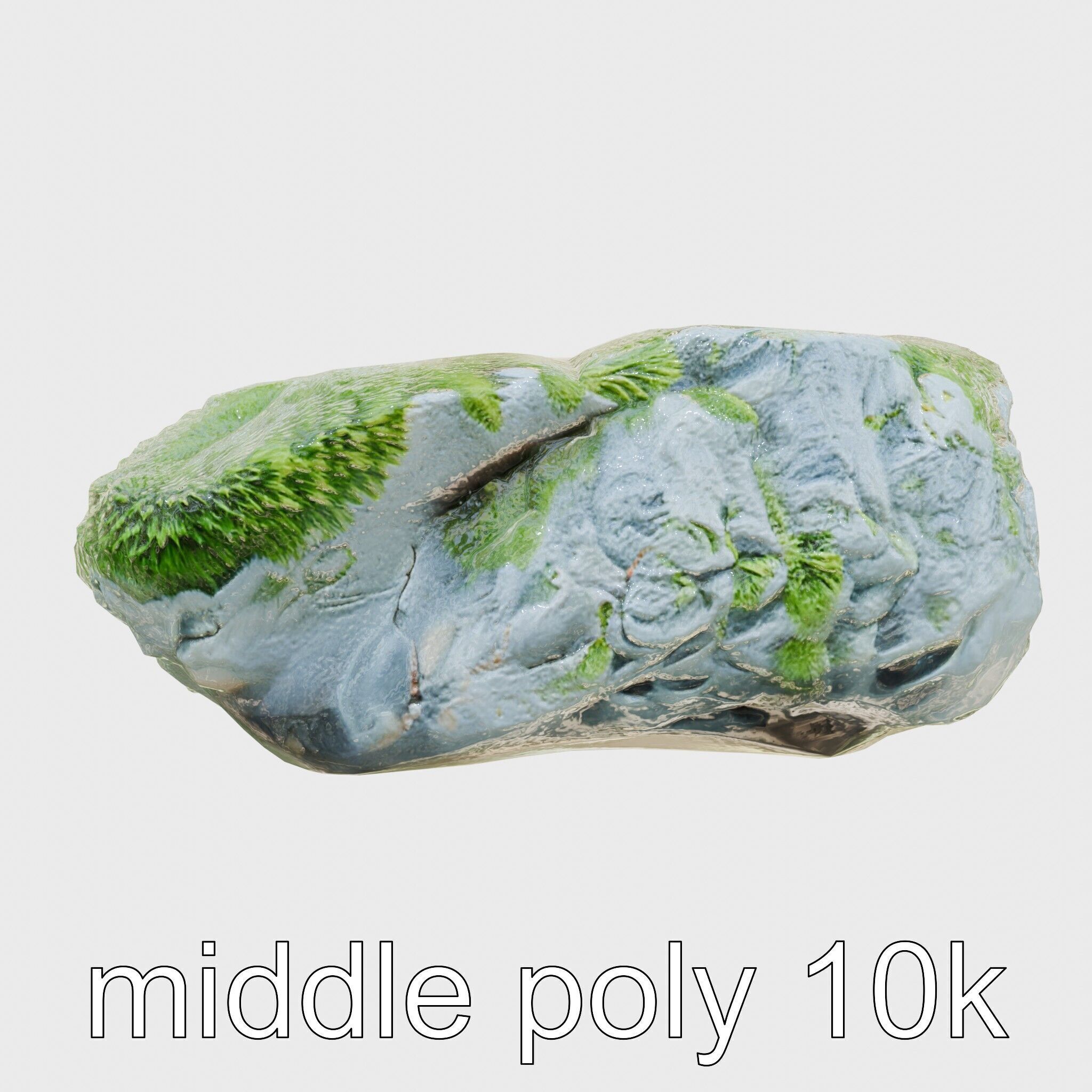 Moss-Covered Stone Forest Environment model pack Low-poly 3D model_31