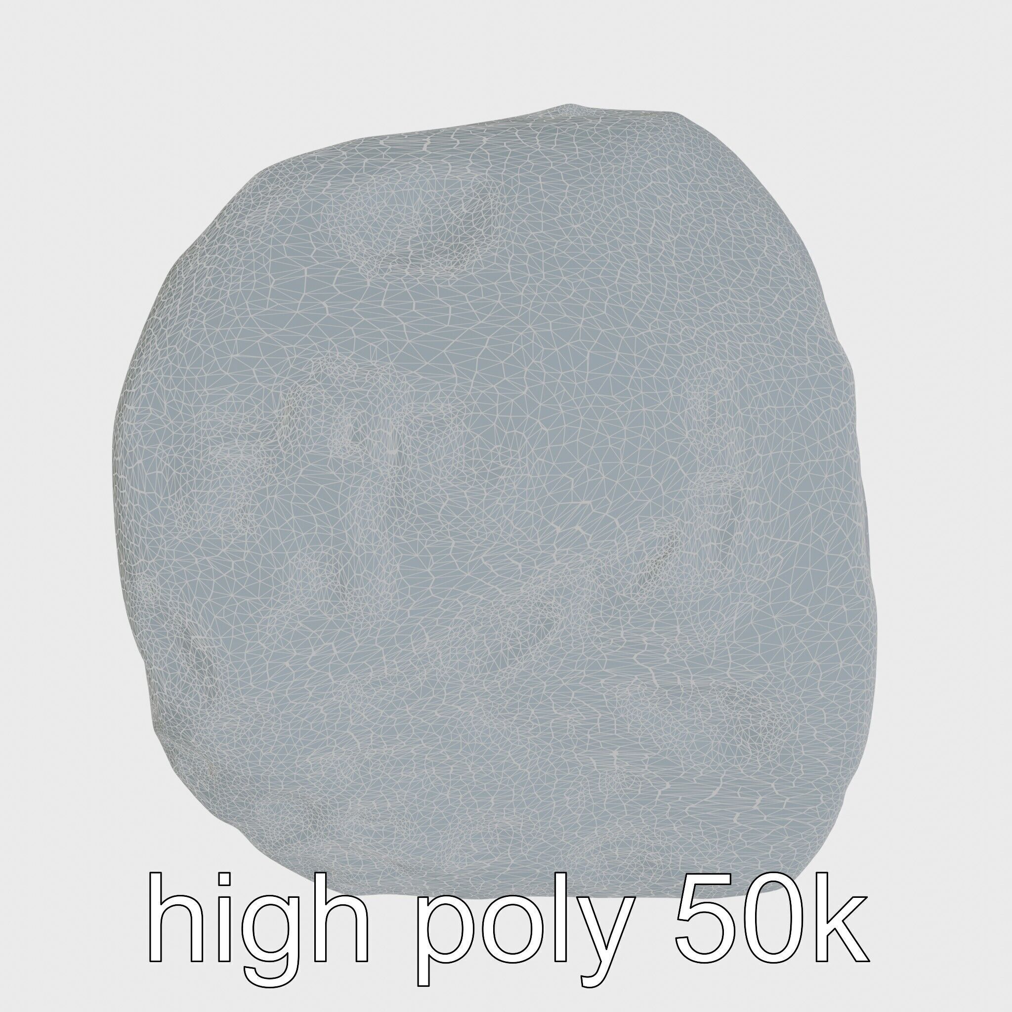 Mossy River Rock with Glossy Surface model pack Low-poly 3D model_24