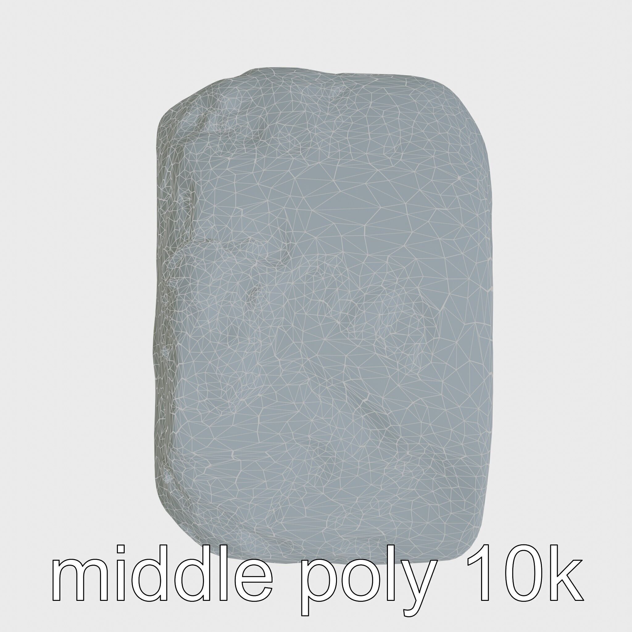 Mossy River Rock with Glossy Surface model pack Low-poly 3D model_23