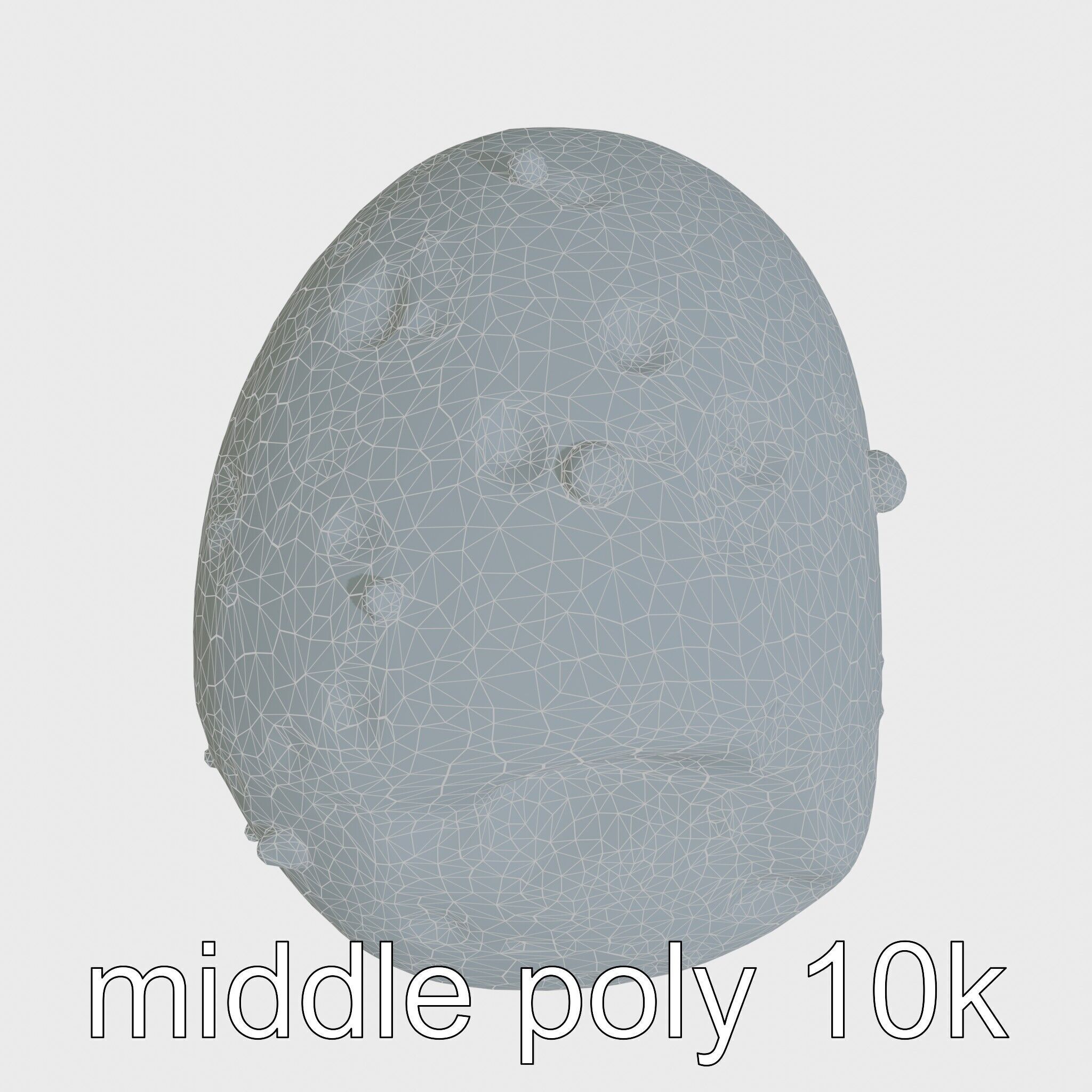 Mossy Pebble with Dewdrops model pack Low-poly 3D model_28
