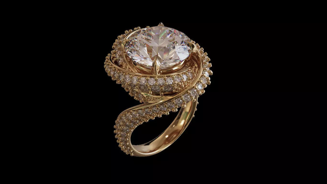 ring women 3D print model