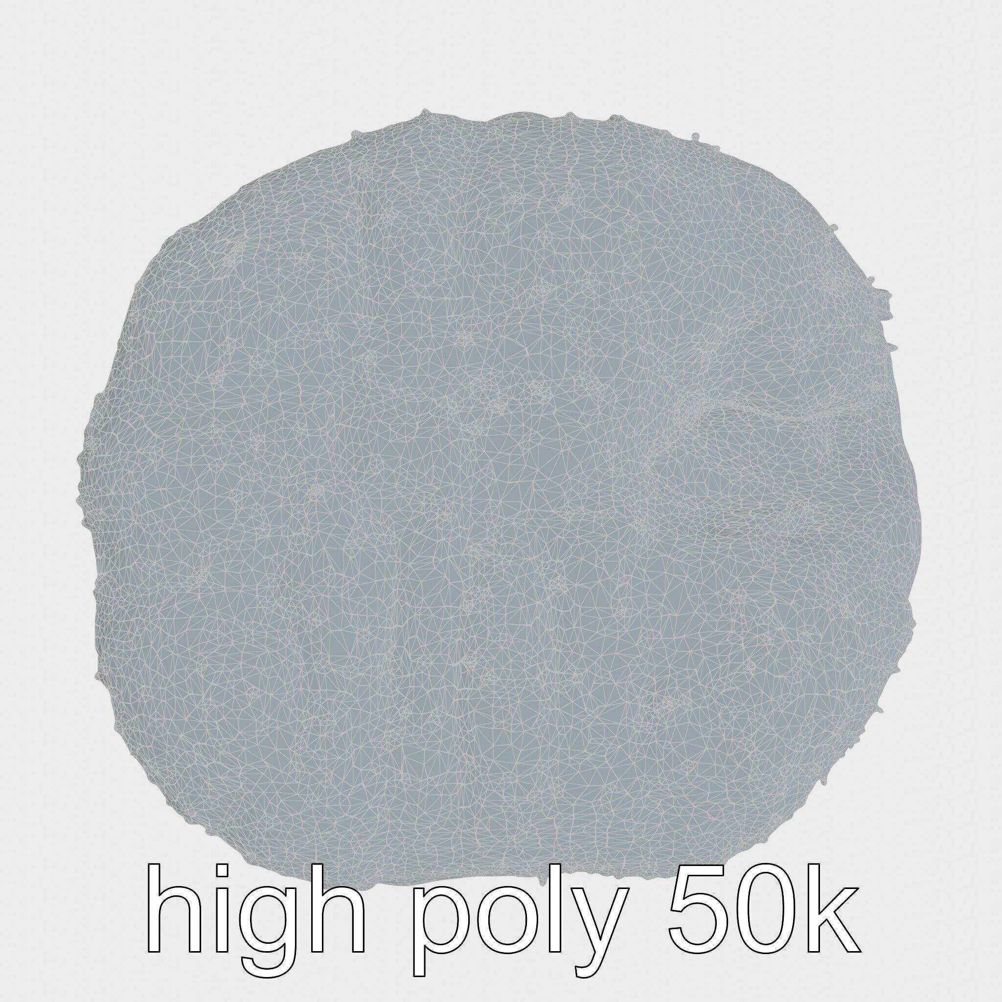 Mossy Stone Terrain Element model pack Low-poly 3D model_30