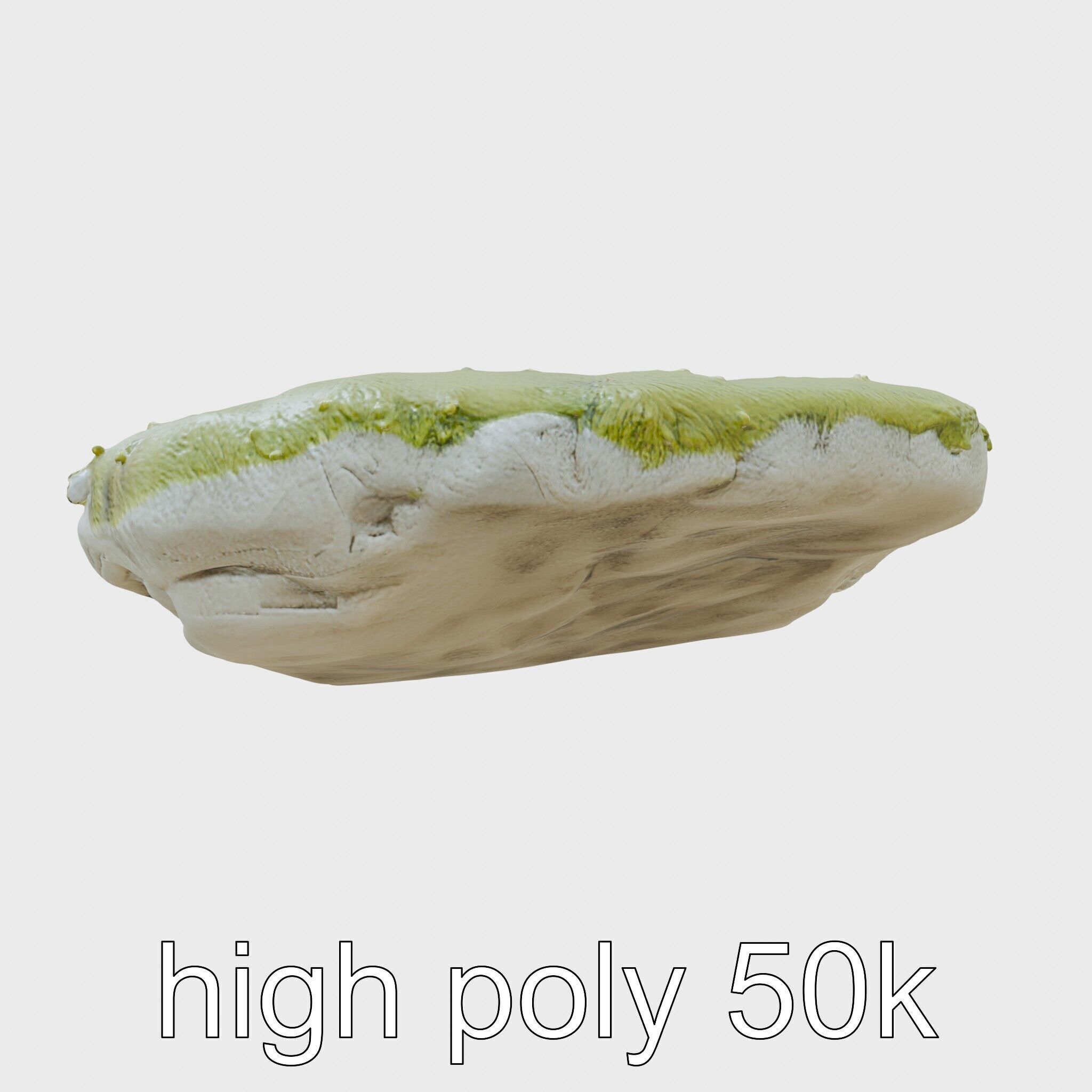 Mossy Stone Terrain Element model pack Low-poly 3D model_33