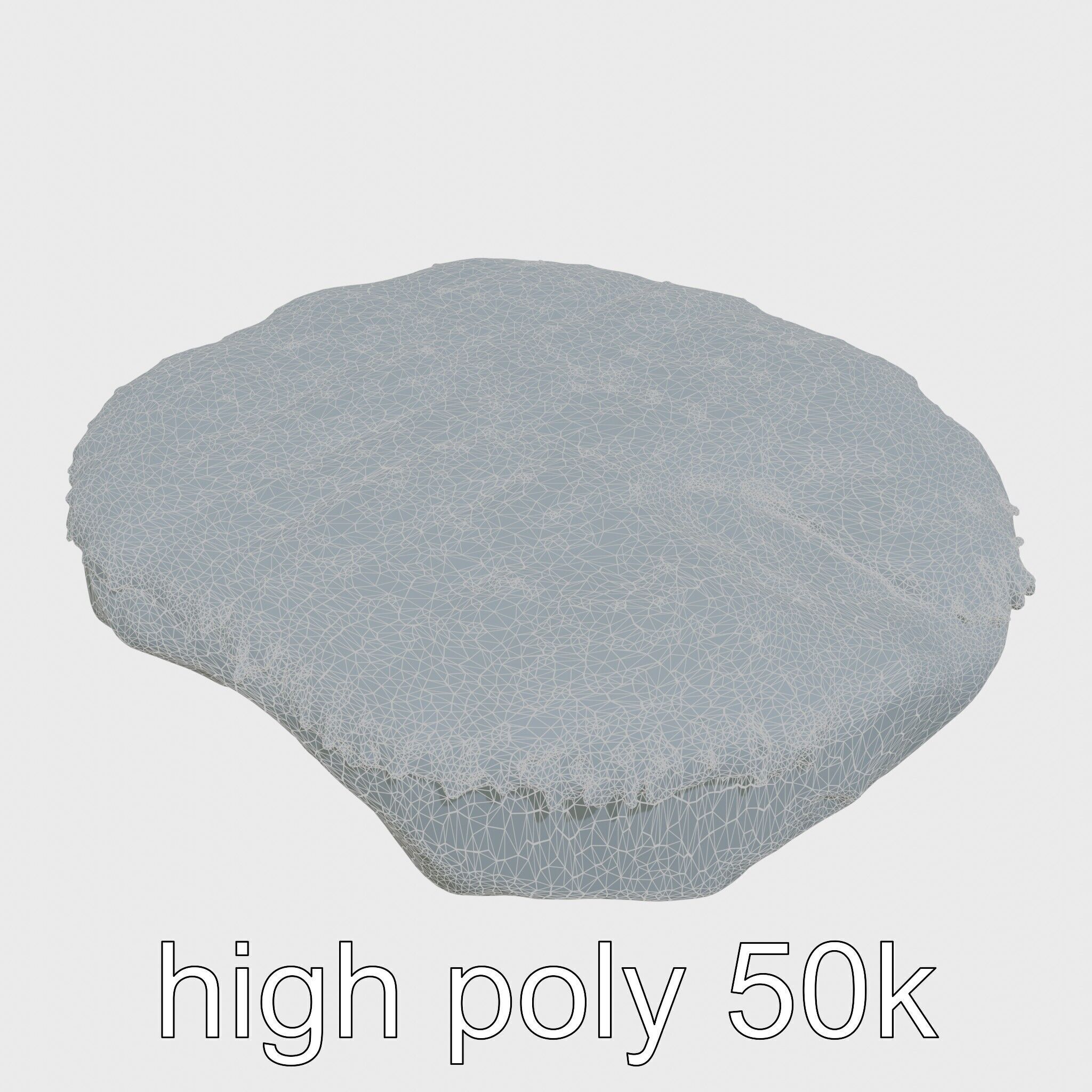 Mossy Stone Terrain Element model pack Low-poly 3D model_27