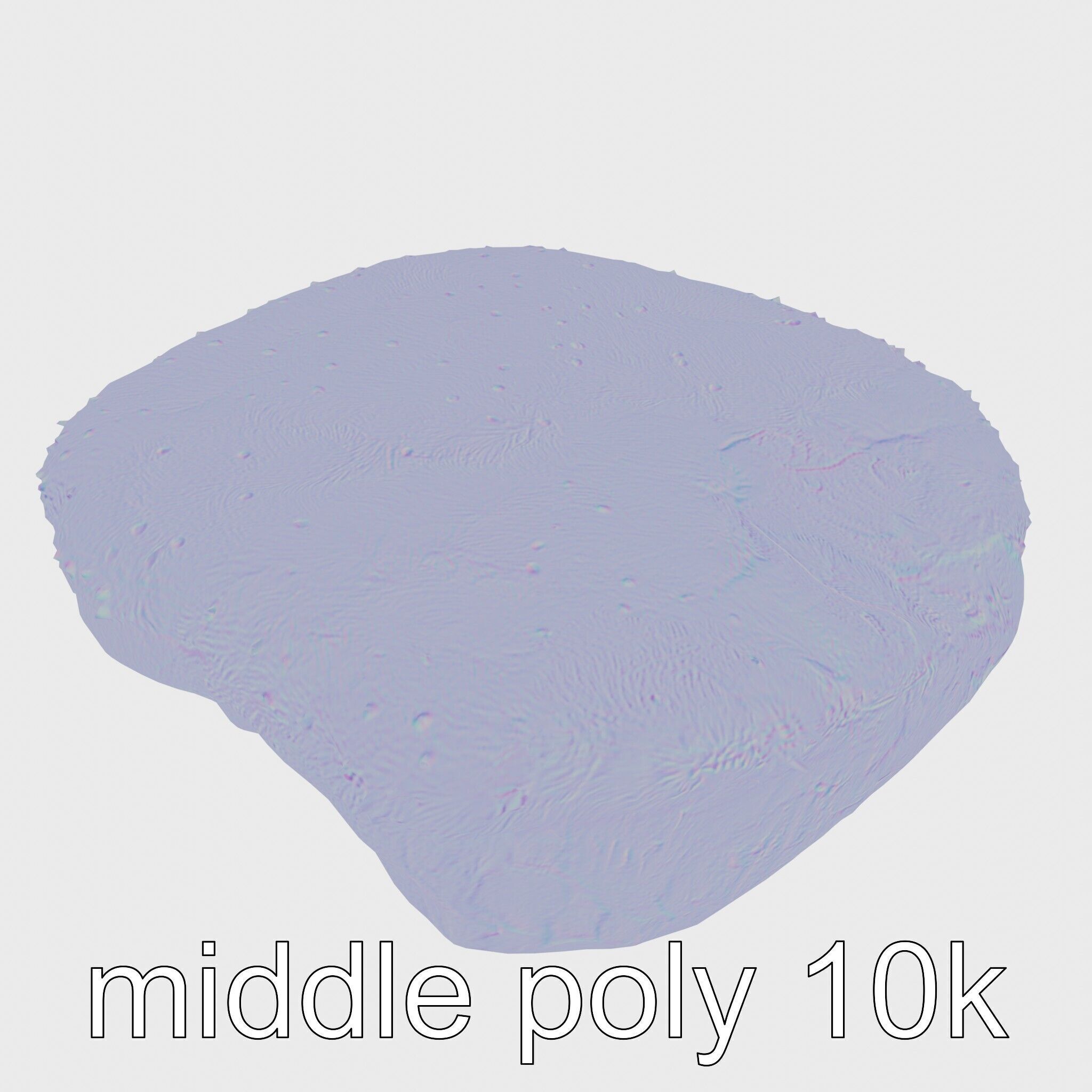 Mossy Stone Terrain Element model pack Low-poly 3D model_17