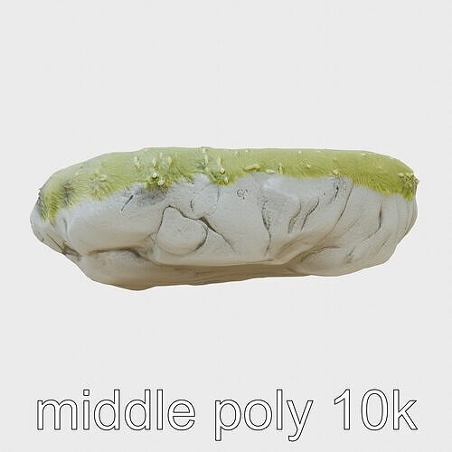 Mossy Stone Terrain Element model pack Low-poly 3D model