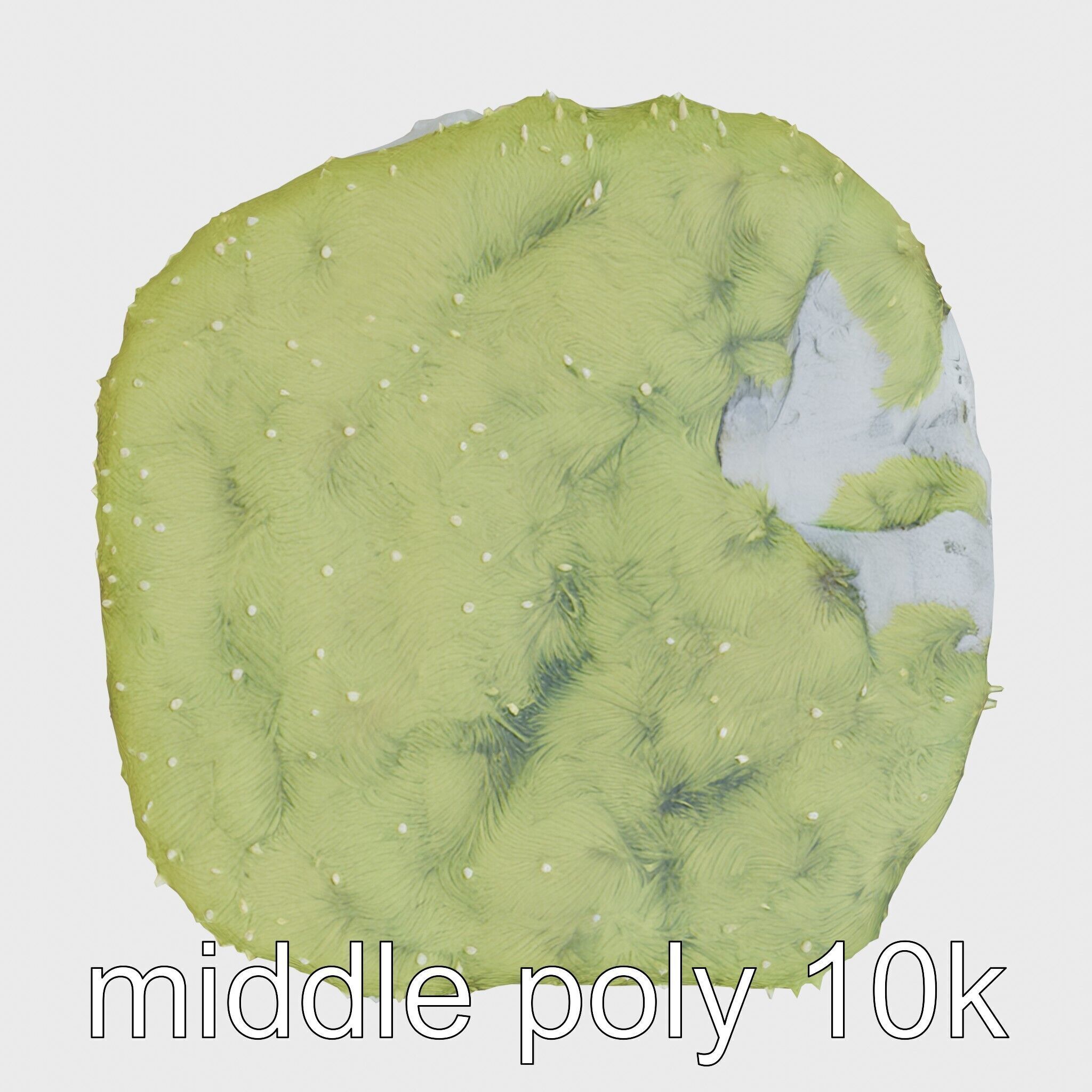 Mossy Stone Terrain Element model pack Low-poly 3D model_26