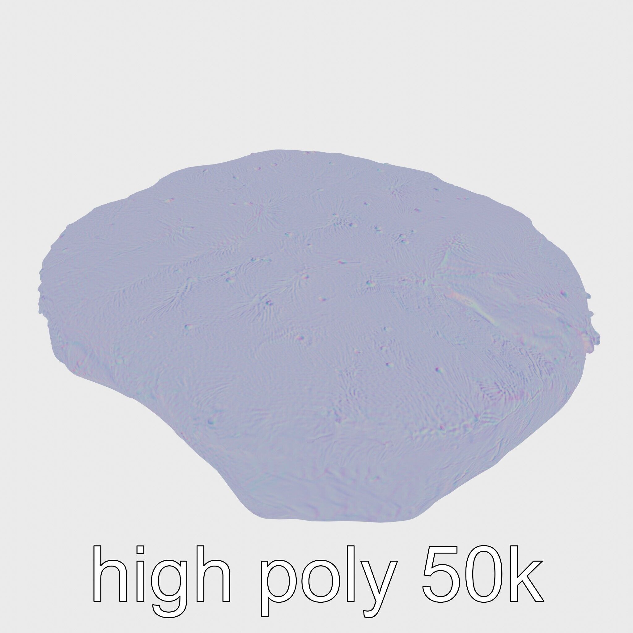 Mossy Stone Terrain Element model pack Low-poly 3D model_32