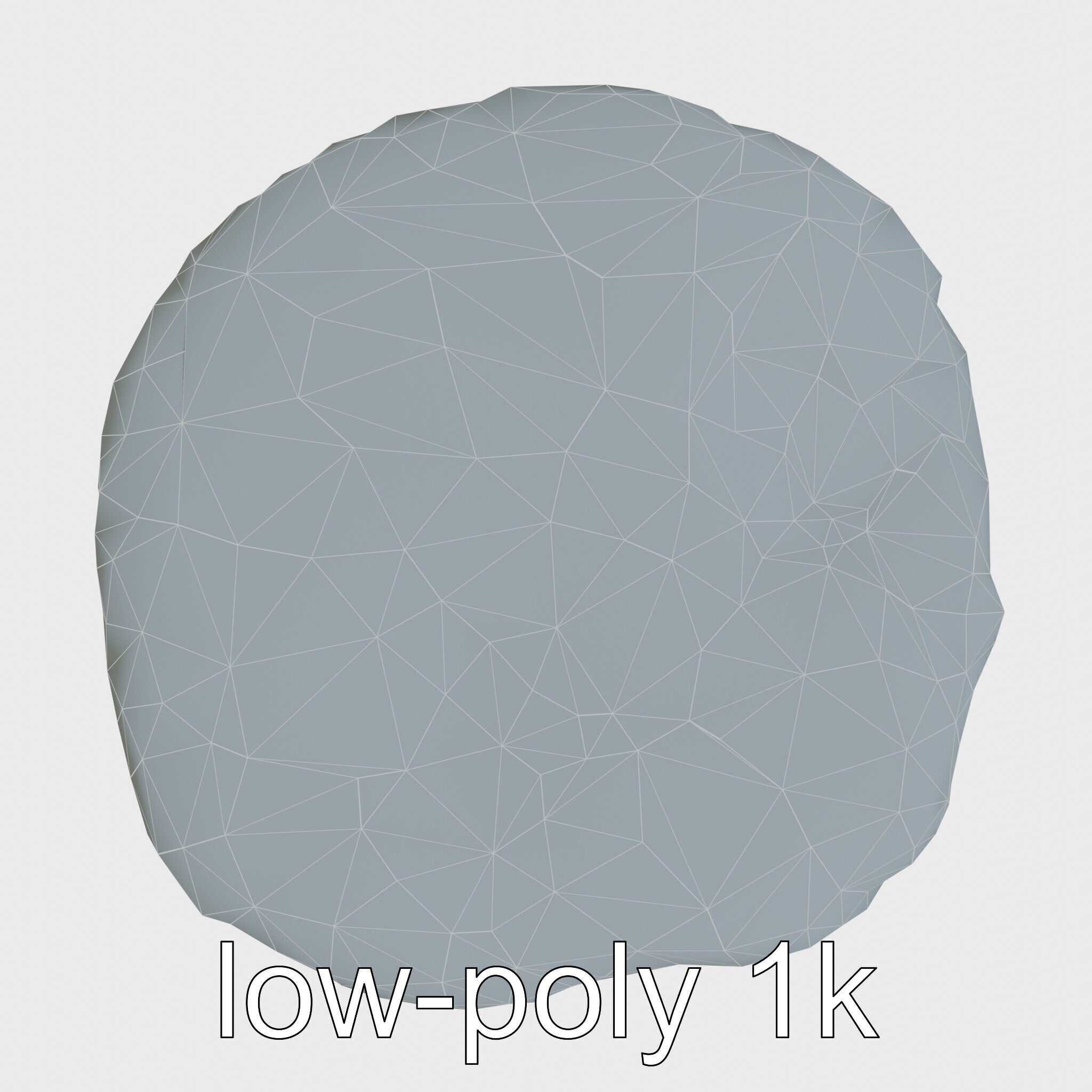 Mossy Stone Terrain Element model pack Low-poly 3D model_18