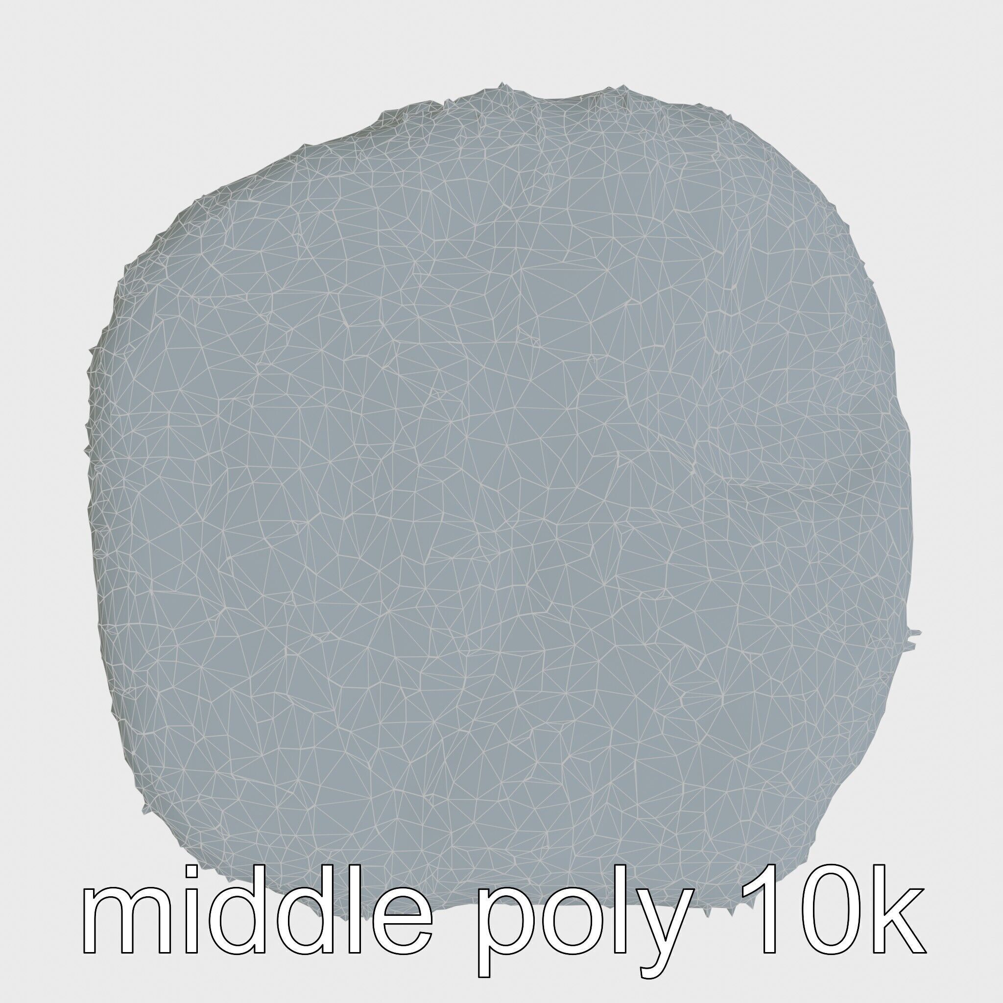 Mossy Stone Terrain Element model pack Low-poly 3D model_25