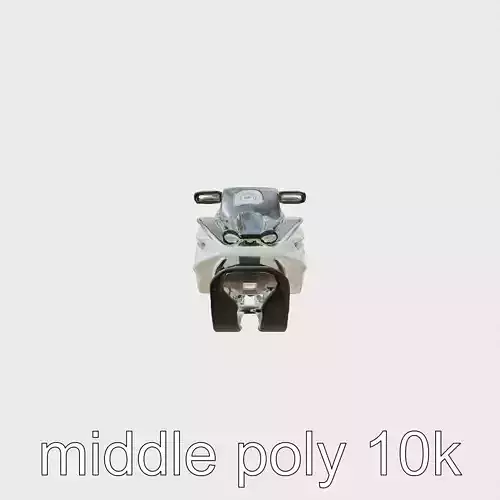 Streamlined Snow Racing Sled with Advanced Braking model pack