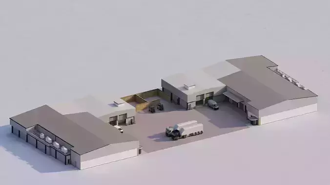 Warehouse-Warehouse Building 3D model