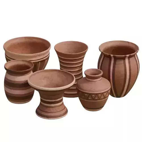 Clay Pottery Set