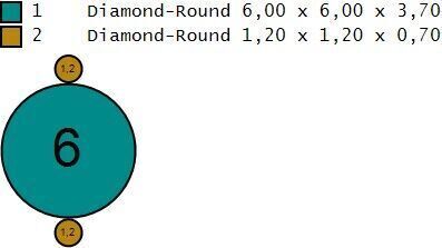 Diamond ring -And zircone Ring  3D print model_6