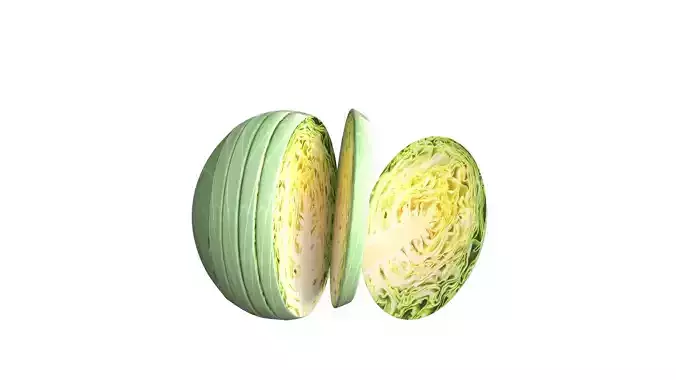 Cabbage Low-poly 3D model
