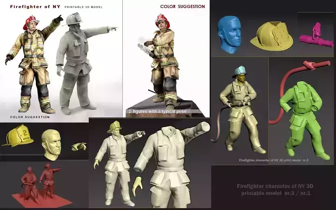 Firefighter characters of NY 01-03 
