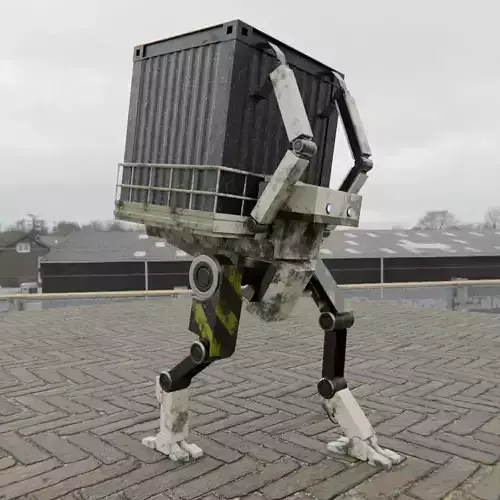 Realistic Rigged Robot pbr