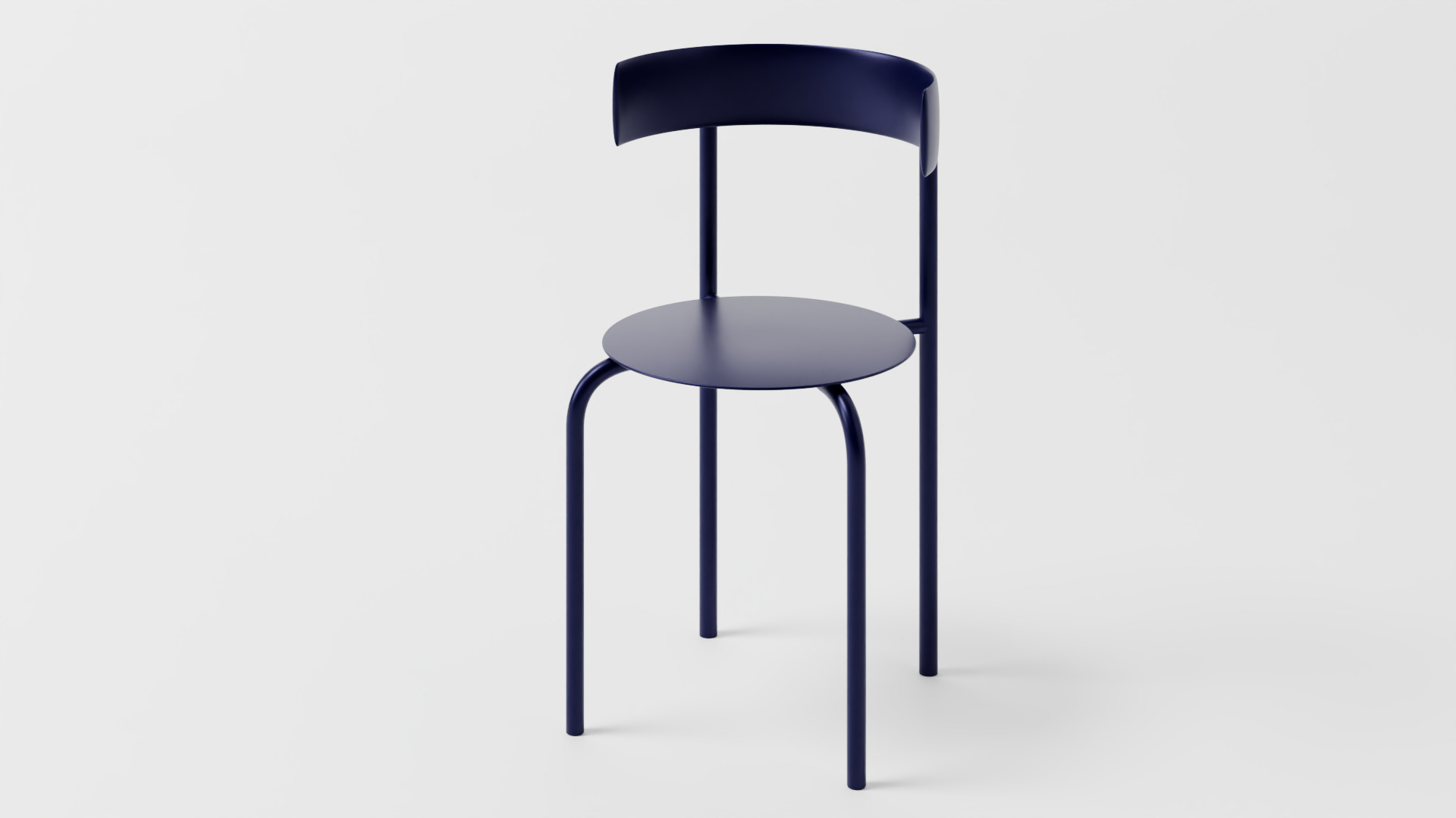 Modern Minimalist Metal Chair  High-Quality 3D Model 3D model_10