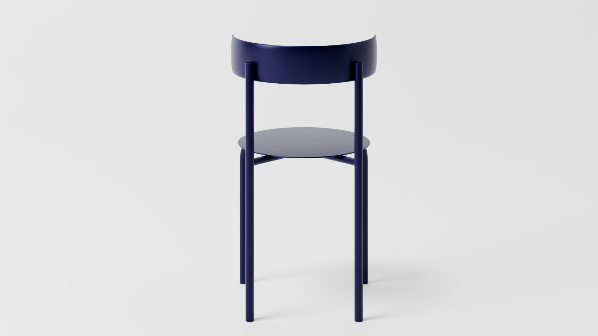 Modern Minimalist Metal Chair  High-Quality 3D Model 3D model_7