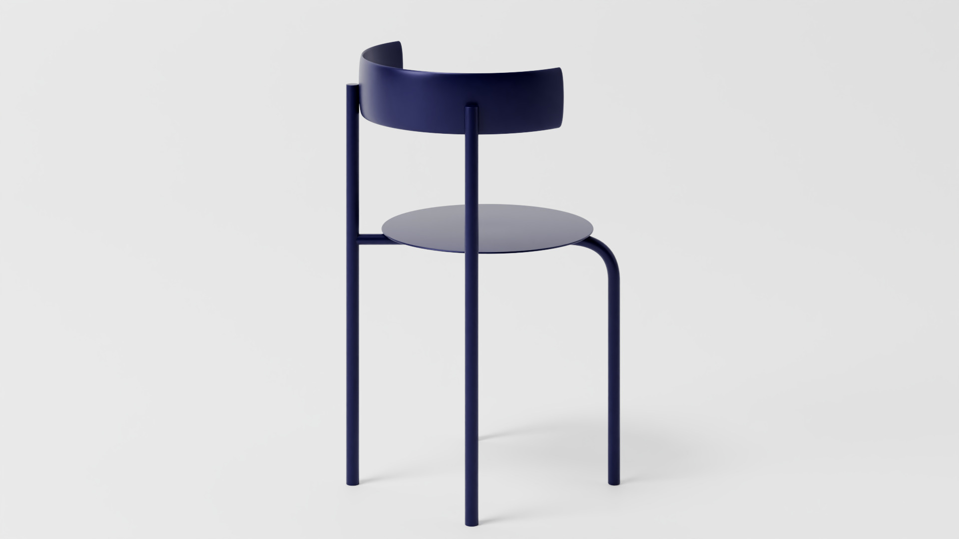 Modern Minimalist Metal Chair  High-Quality 3D Model 3D model_9