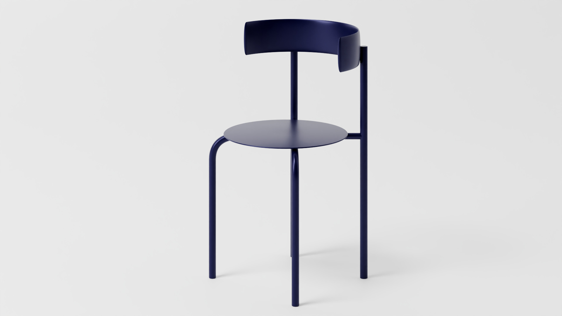 Modern Minimalist Metal Chair  High-Quality 3D Model 3D model_6