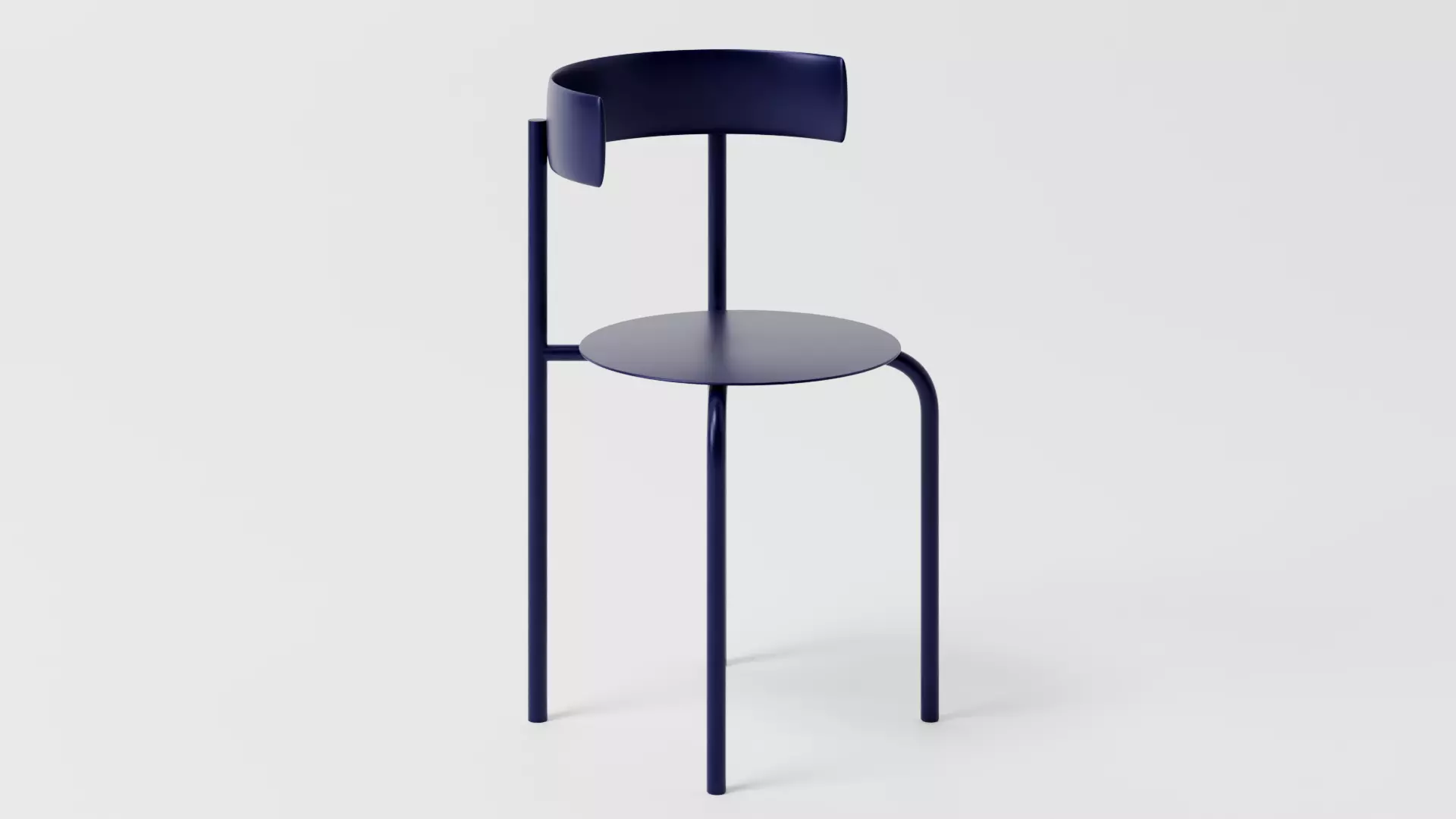 Modern Minimalist Metal Chair  High-Quality 3D Model 3D model_0