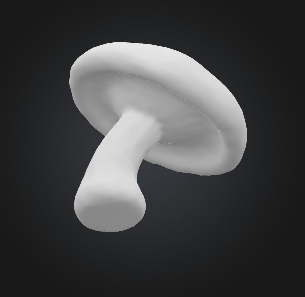 Toadstool mushroom 3D model_3