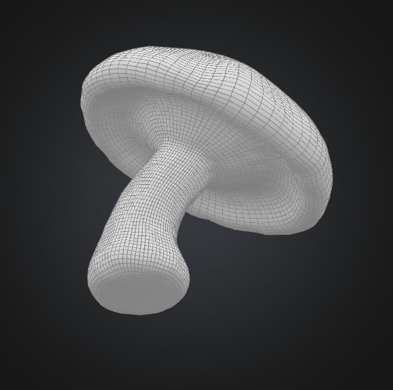Toadstool mushroom 3D model_4