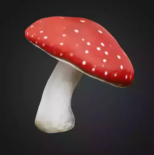 Toadstool mushroom 3D model