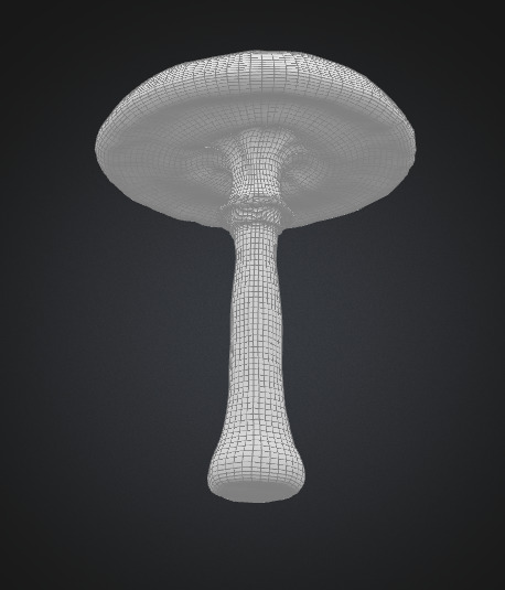 Toadstool mushroom 3D model_5