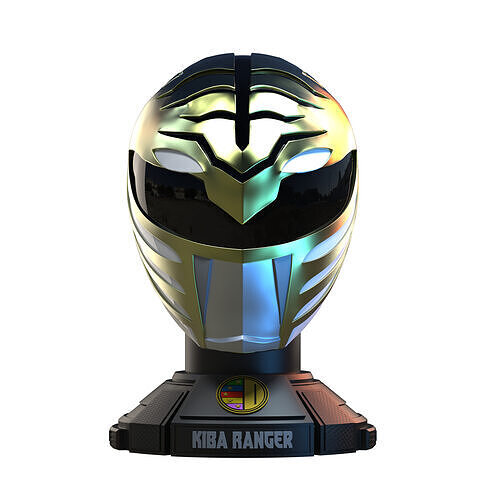 White Ranger Bust - Helmet 3D print model 3D print model