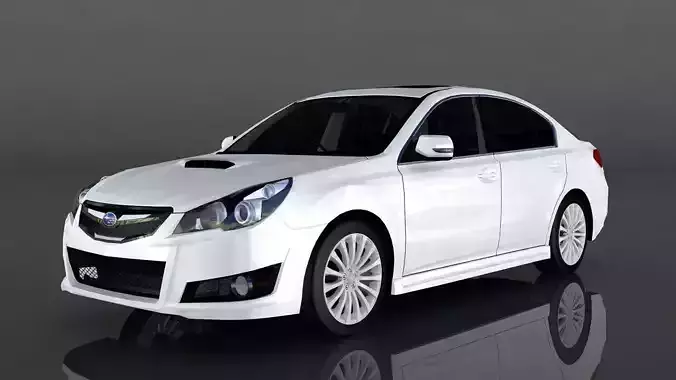 Subaru Legacy B4 Low-poly 3D model