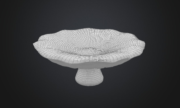 Flat mushroom 3D model_5