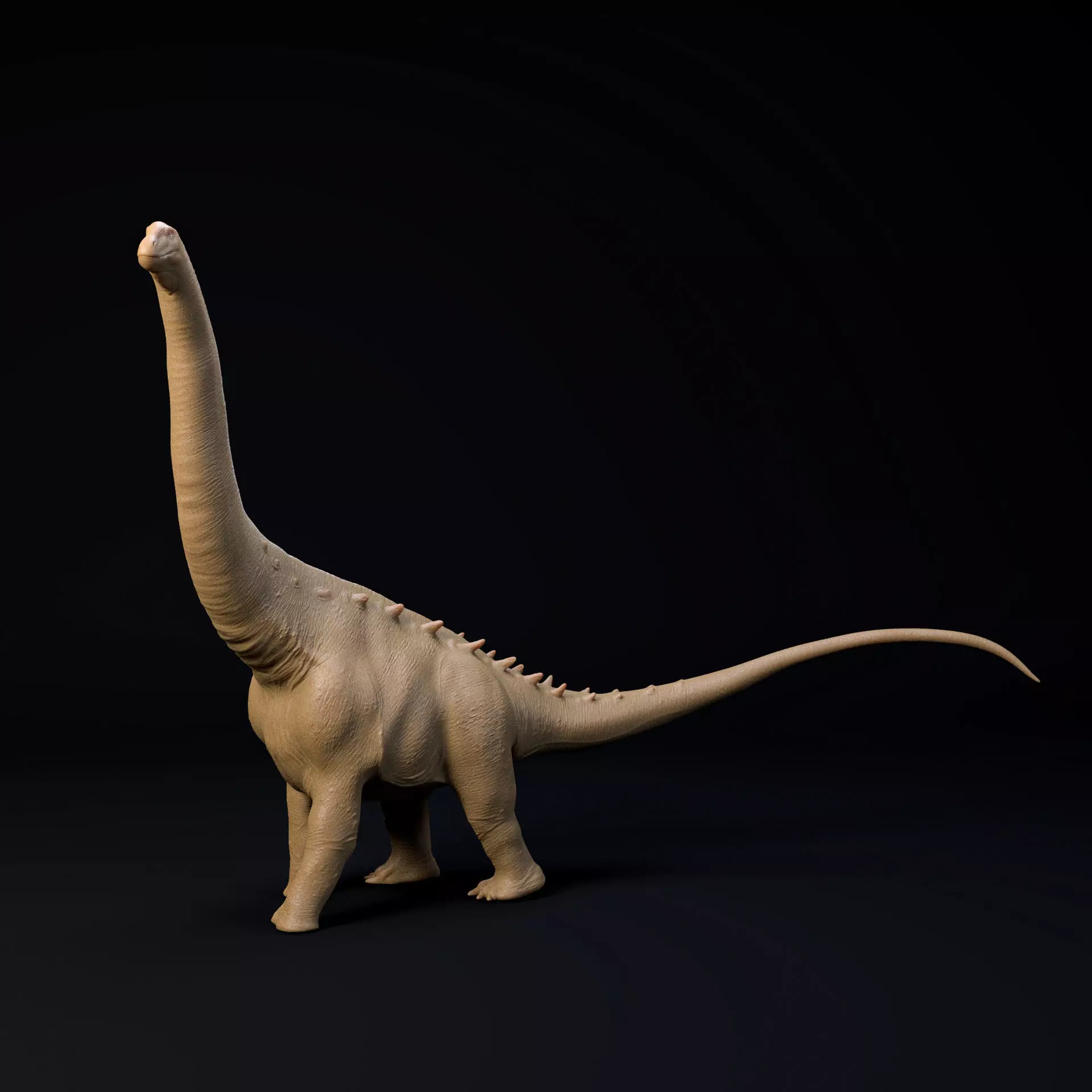 Alamosaurus walking 1-100 scale pre-supported dinosaur sauropod 3D print model_0
