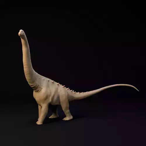 Alamosaurus walking 1-100 scale pre-supported dinosaur sauropod