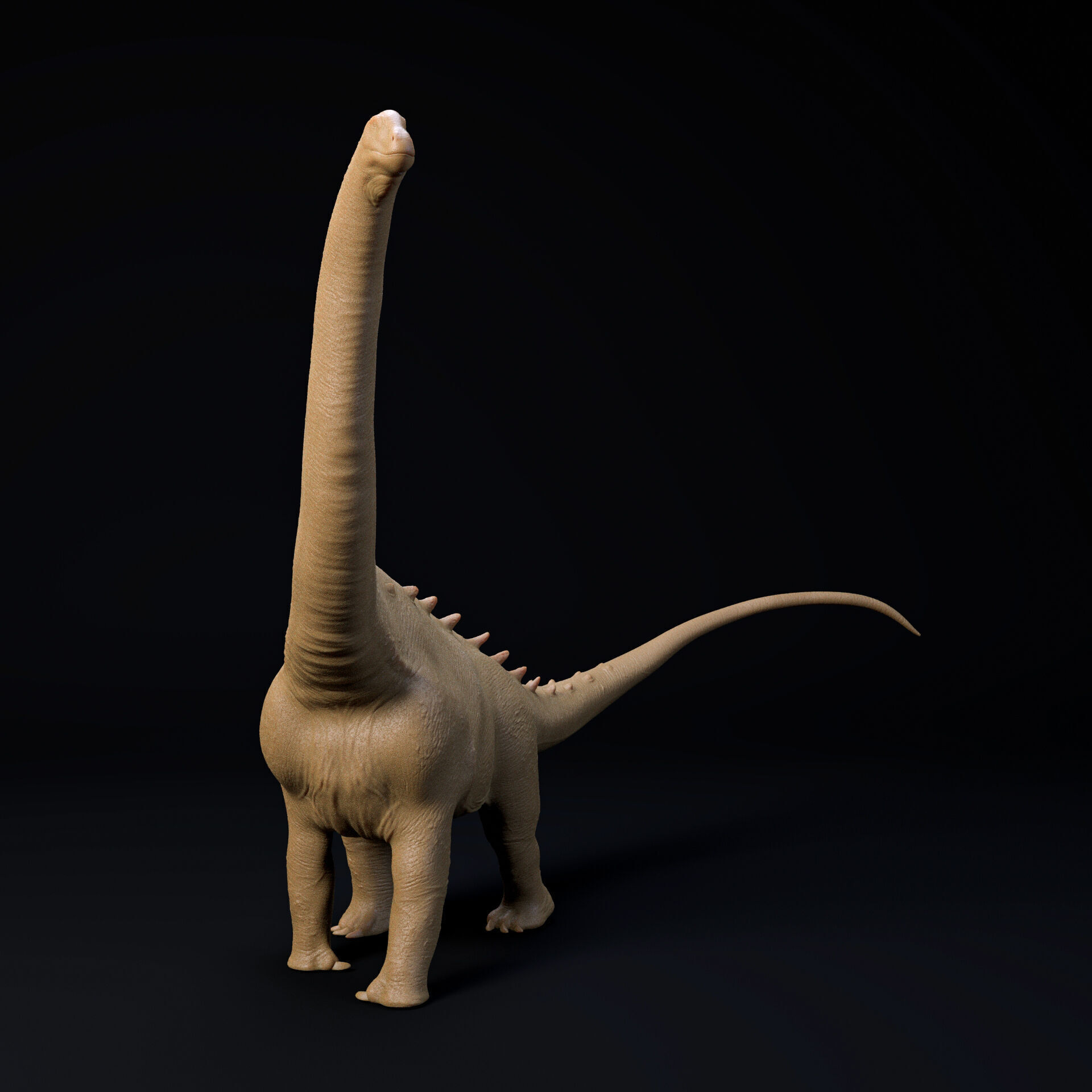 Alamosaurus walking 1-100 scale pre-supported dinosaur sauropod 3D print model_1