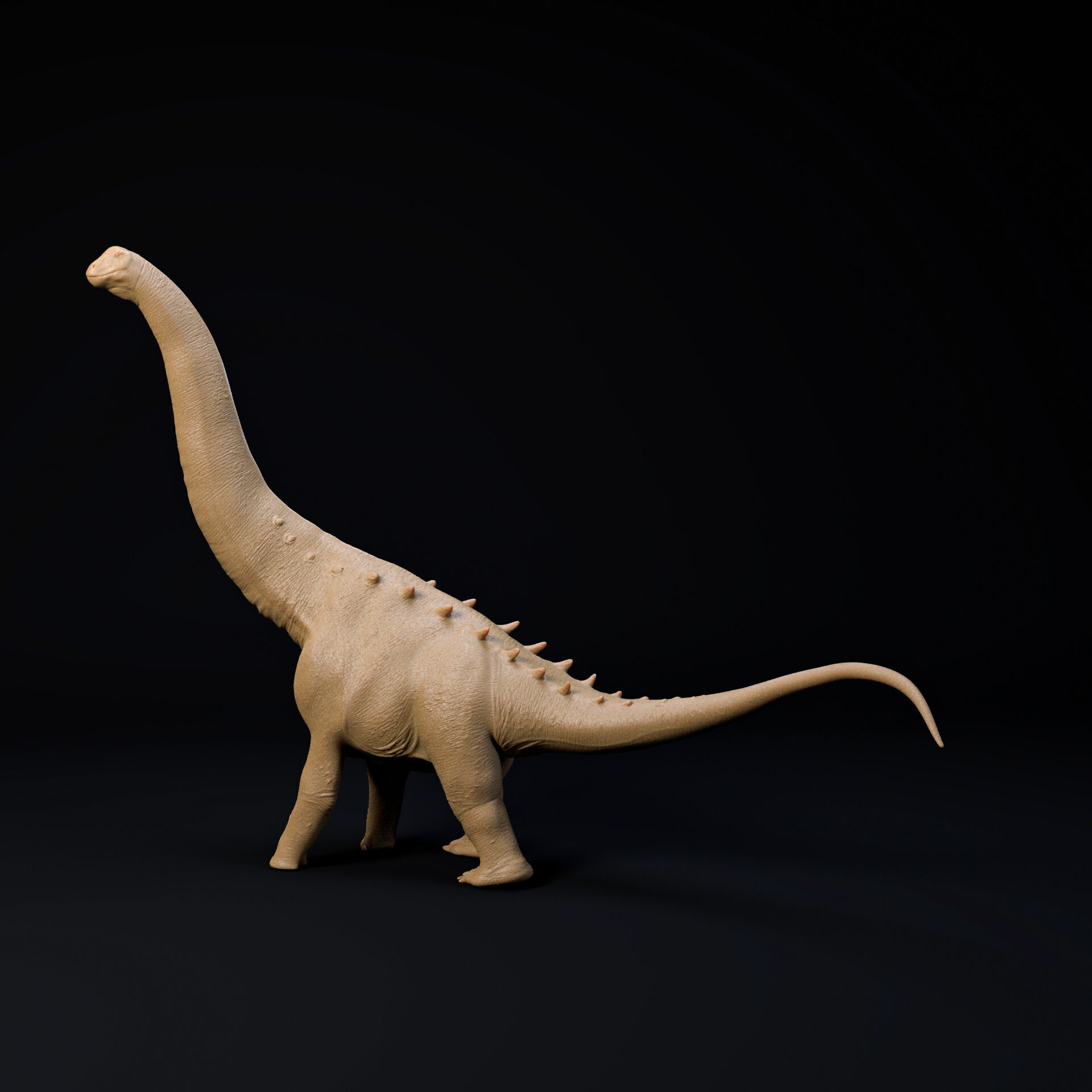 Alamosaurus walking 1-100 scale pre-supported dinosaur sauropod 3D print model_2