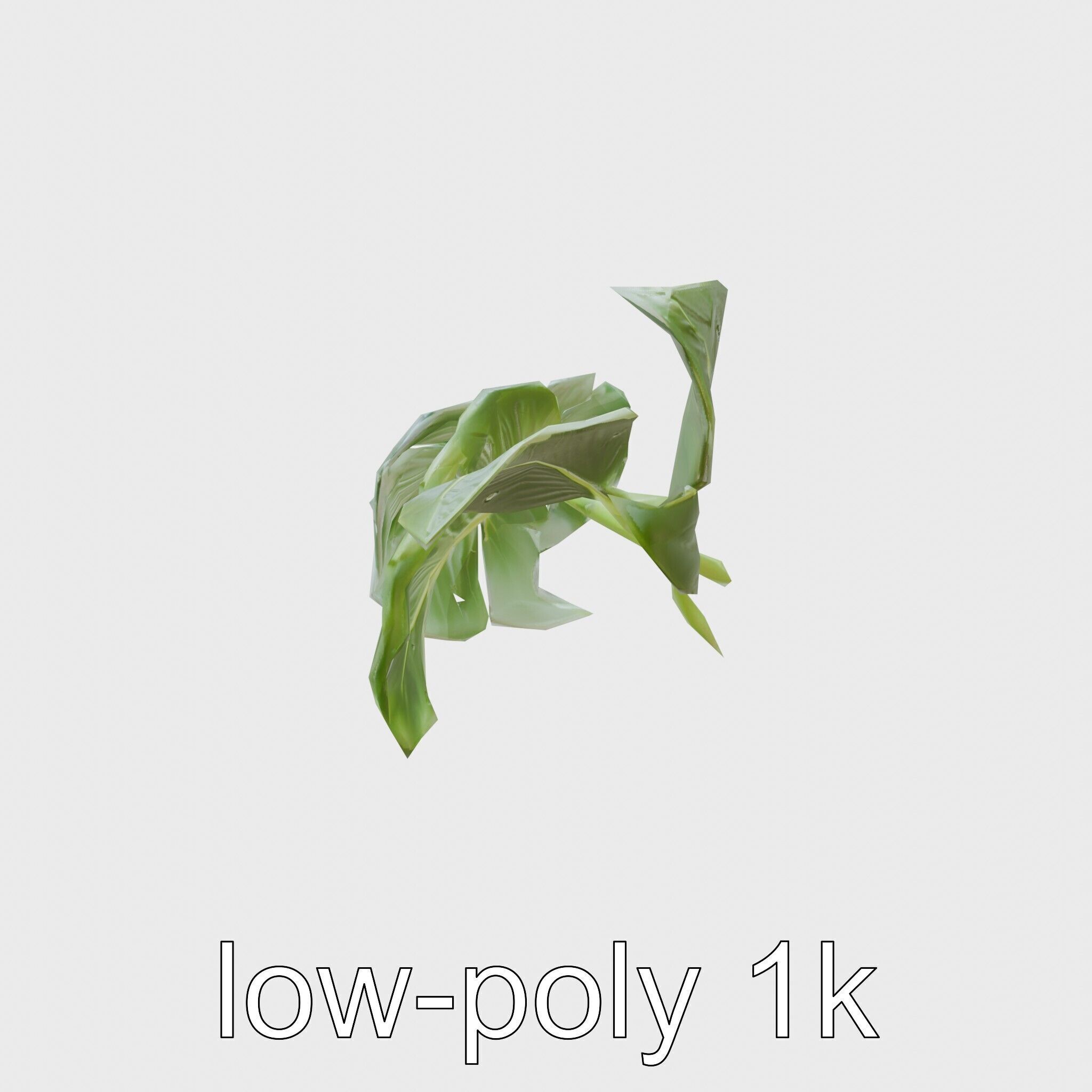 Monstera and Alocasia Leaves Botanical Art model pack Low-poly 3D model_7