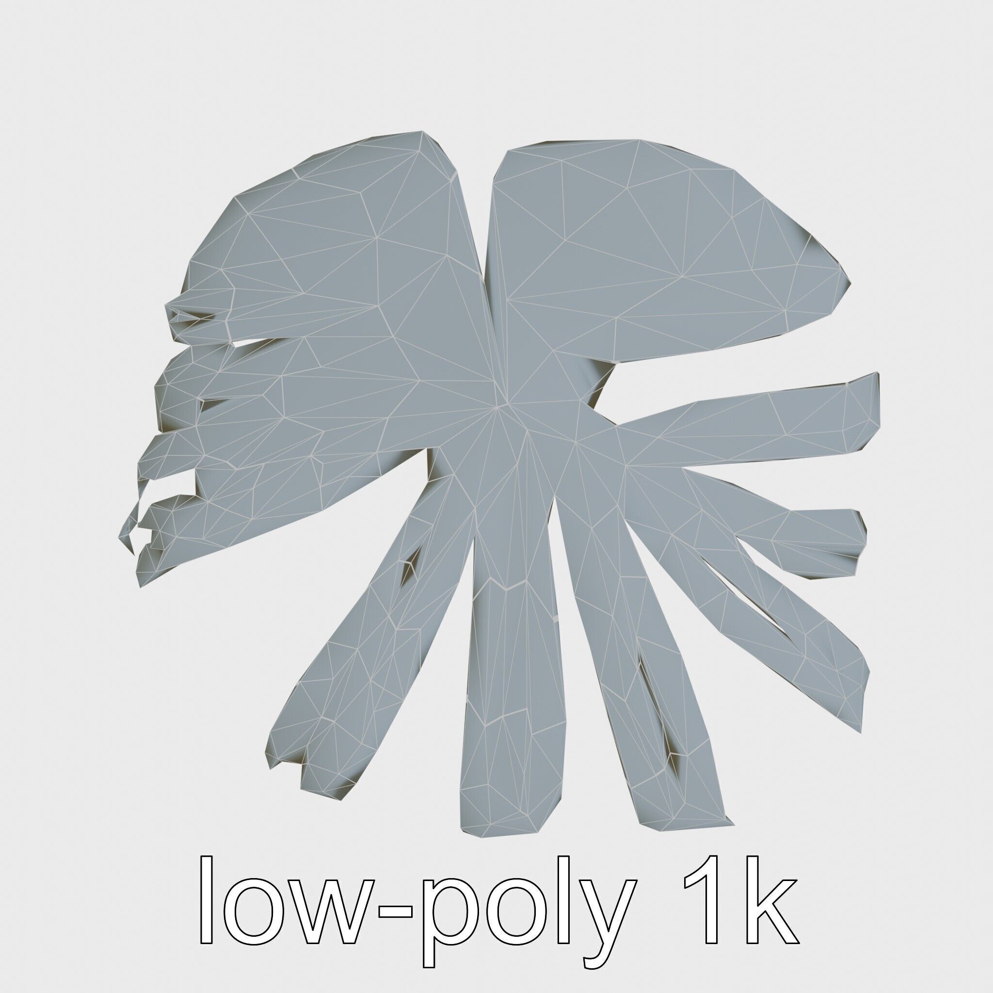 Monstera Leaf Detailed Plant model pack Low-poly 3D model_24