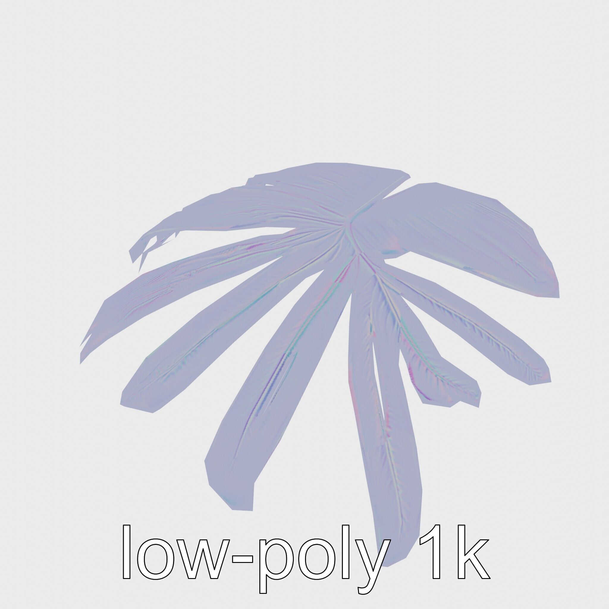 Monstera Leaf Detailed Plant model pack Low-poly 3D model_16