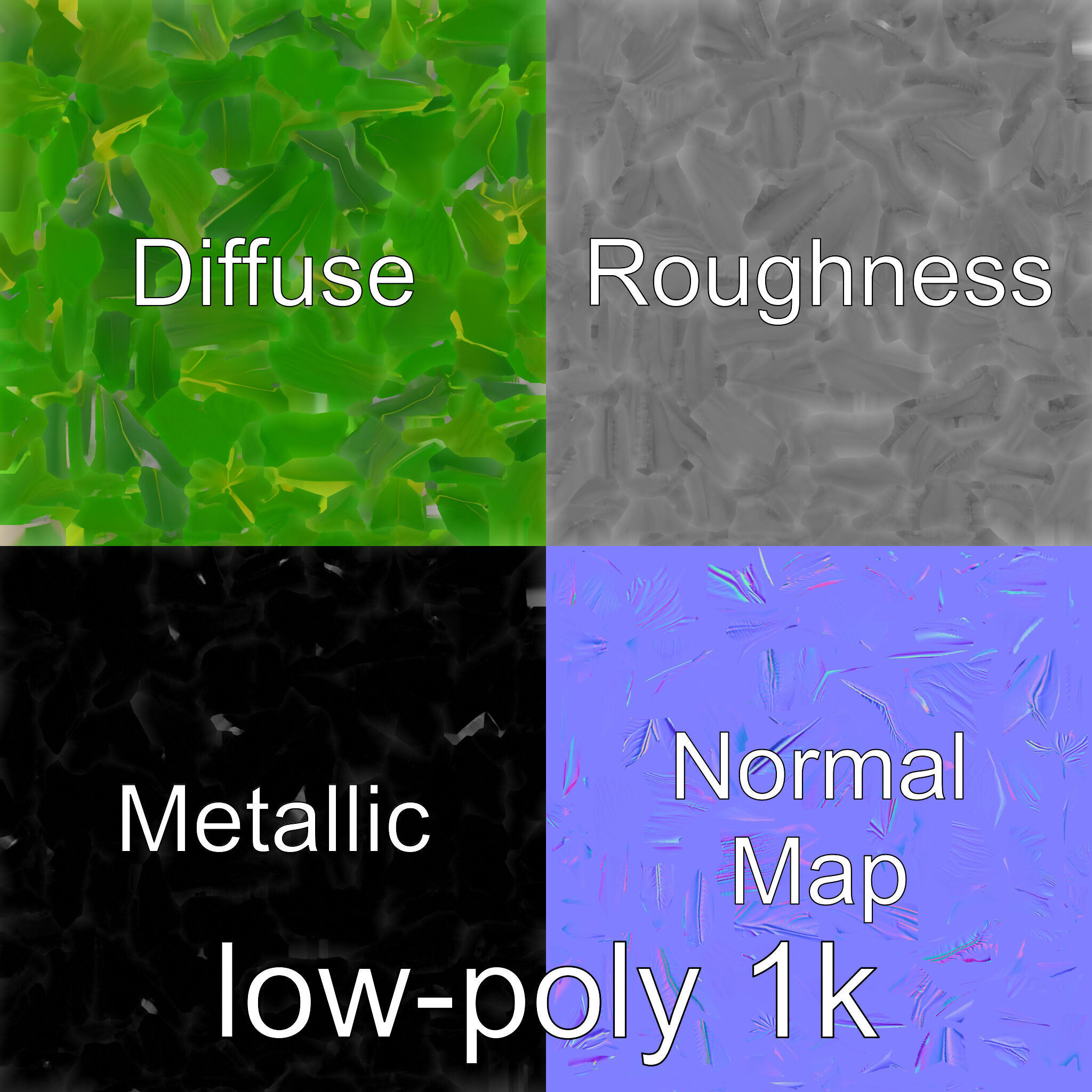 Monstera Leaf Detailed Plant model pack Low-poly 3D model_4