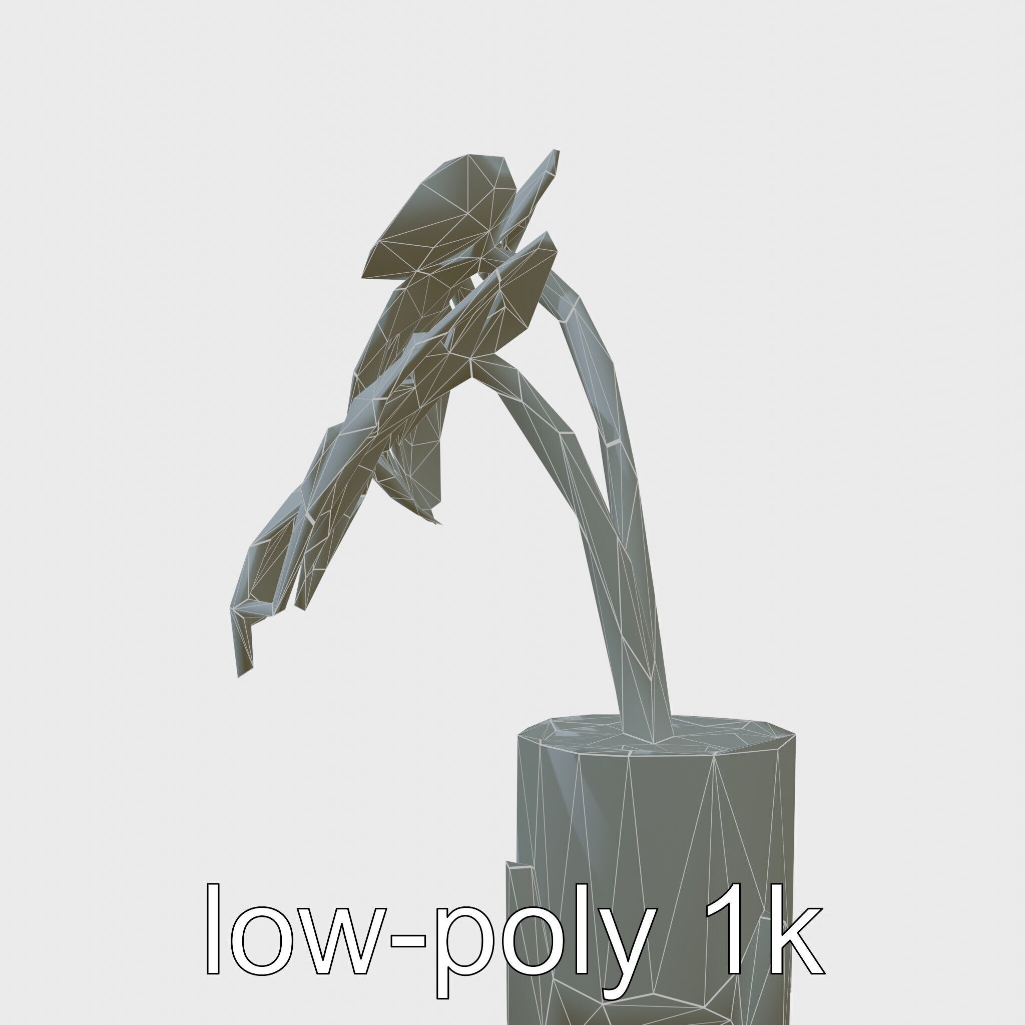 Monstera Plant in Ceramic Pot model pack Low-poly 3D model_10